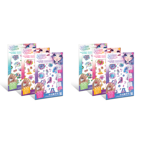 200pc Nebulous Stars Temporary Tattoos - Assorted Kids 7y+