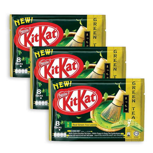 3x 8pc 136g  Nestle Kit Kat Green Tea Share Bag