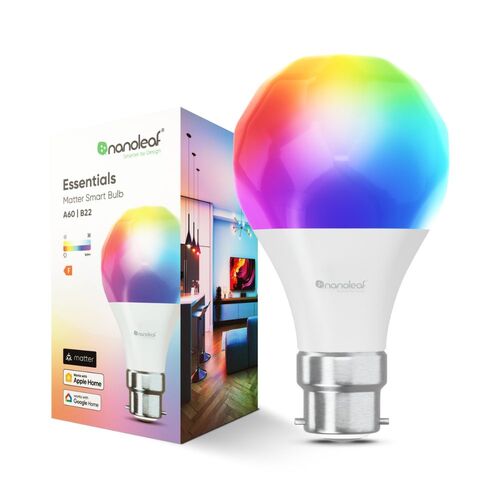 Nanoleaf Essentials Matter Smart Bulb B22/A60 LED Light