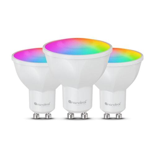 3PK Nanoleaf Essentials GU10 Smart LED Bulb Matter Compatible