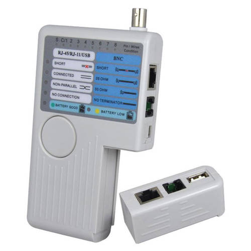 Ethernet Cable Continuity Lan Tester CAT5 CAT6/RJ11/RJ45/BNC/USB