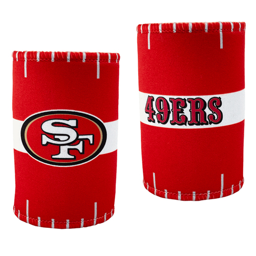 2PK NFL San Francisco 49ers 11.5cm Stubby Can/Bottle Beverage Holder