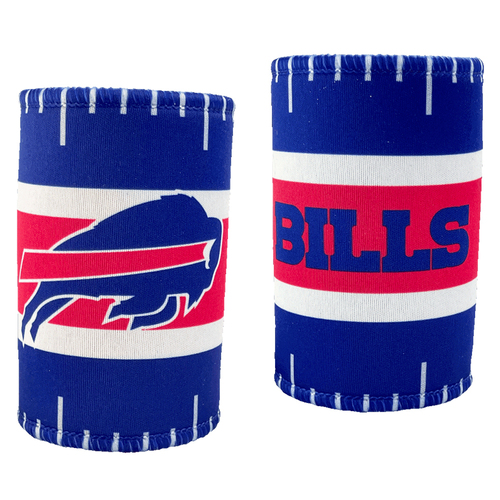 2PK NFL Buffalo Bills 11.5cm Stubby Can/Bottle Beverage Holder