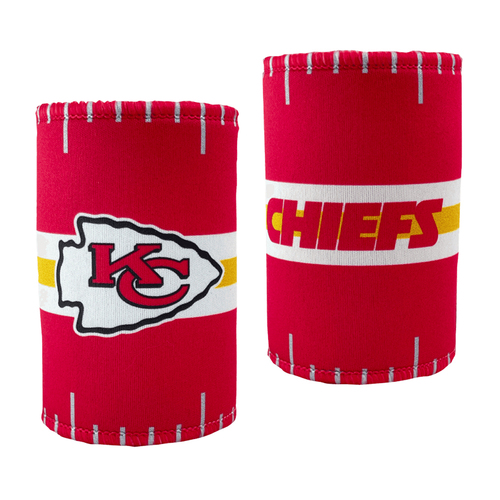 2PK NFL Kansas City Chiefs 11.5cm Stubby Can/Bottle Beverage Holder