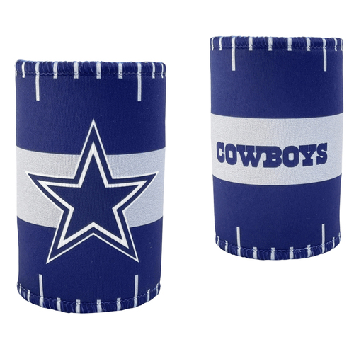 2PK NFL Dallas Cowboys 11.5cm Stubby Can/Bottle Beverage Holder