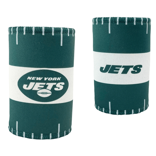 2PK NFL New York Jets 11.5cm Stubby Can/Bottle Beverage Holder