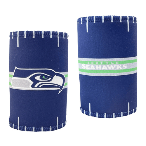 2PK NFL Seattle Seahawks 11.5cm Stubby Can/Bottle Beverage Holder