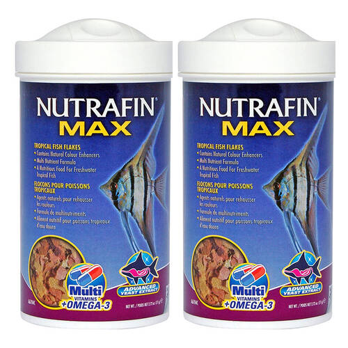 2PK Nutrafin Max Tropical Fish Flakes 77g