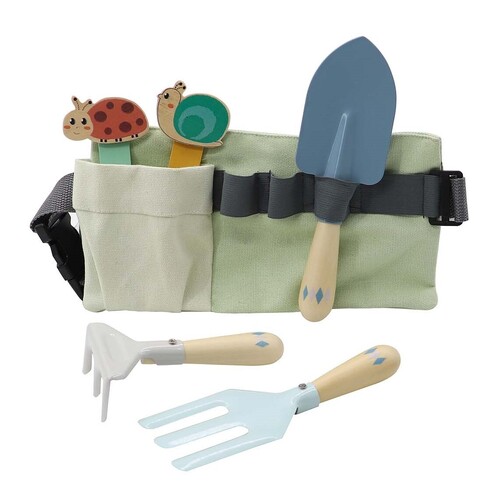 Kaper Kidz Calm & Breezy Kids Garden Tool Belt Blue 3yrs+