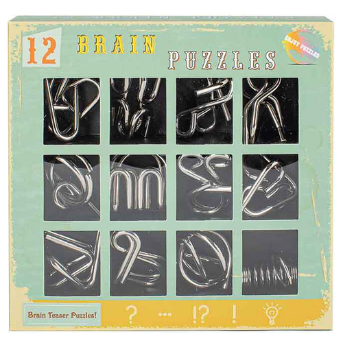 Metal Wire 12 Models 3.5mm Novelty Thinking All Ages Puzzle Game
