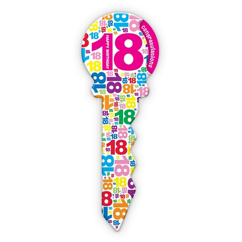Small 18th Birthday Key White Novelty Keepsake Gift Set
