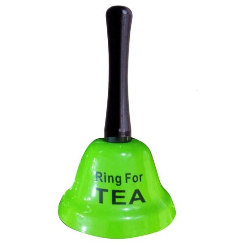 Ring For Tea Bell Green Novelty Funny Gag Gift Bar Man Cave Toy