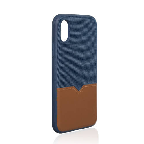 Evutec iPhone XS Max Northill Case W/ AFIX Vent Mount - Blue Saddle