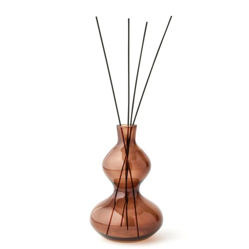 Pilbeam Living Glass Luminaire Reed Diffuser Fresh Linen Chestnut 25cm