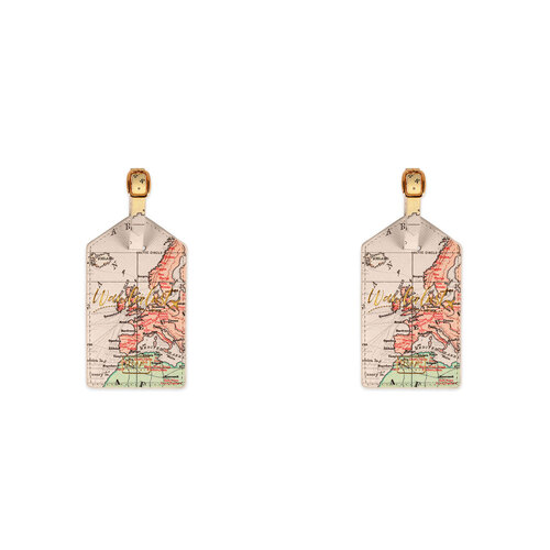 2PK Legami PU Leather Luggage Tag Address/Nametag - Travel