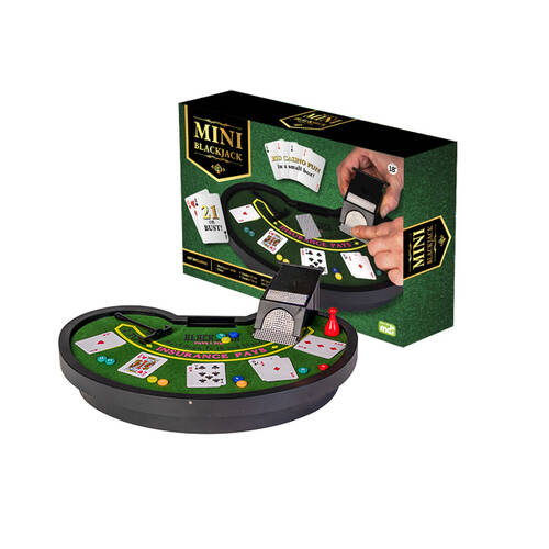 Mini Table Game Blackjack Party Set Portable Card Deck