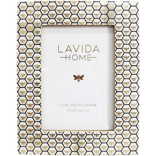 LVD 5x7'' Photo Frame Bee Bone Home/Office Tabletop Decor