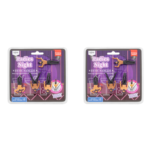 8pc NPW Gifts Drinking Buddies Ladies Night Drink Markers