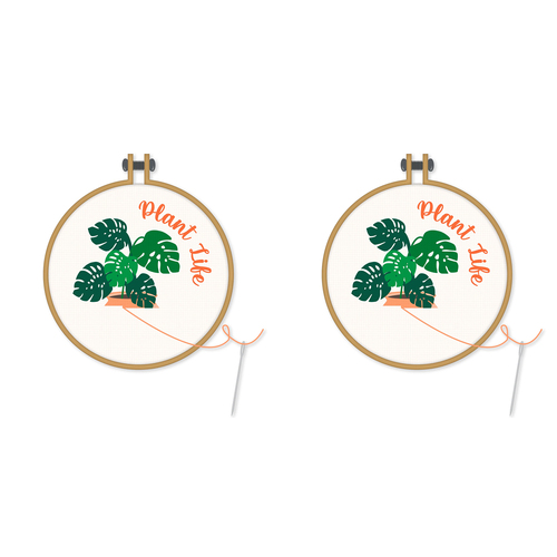 2PK NPW Gifts DIY Plant Life Cross Stitch Art Craft Kit