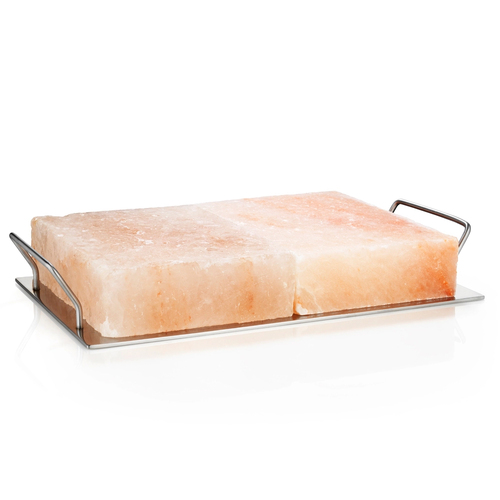 2pc Rivsalt BBQ Pro Himilayan Salt Blocks 30x20cm w/Metal Holder
