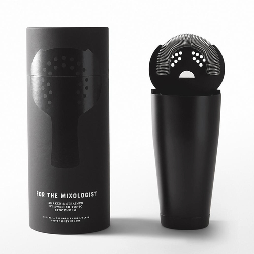 For The Mixologist Cocktail Shaker & Strainer Set