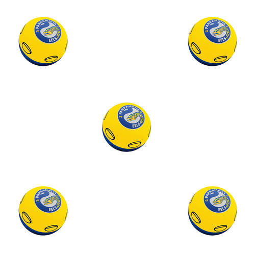 5PK NRL Parramatta Eels NRL Super-High Bounce Ball 60mm - Yellow