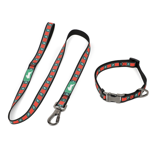 NRL South Sydney Rabbitohs Pet/Dog Collar & Walking Leash/Lead Set