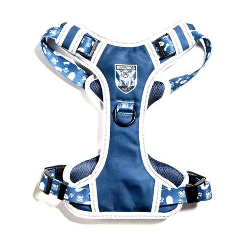 The Stubby Club Canterbury-Bankstown Bulldogs NRL Theme Pet Harness Extra Large