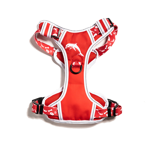 NRL Dolphins Pet Dog Padded Harness Adjustable Vest XL