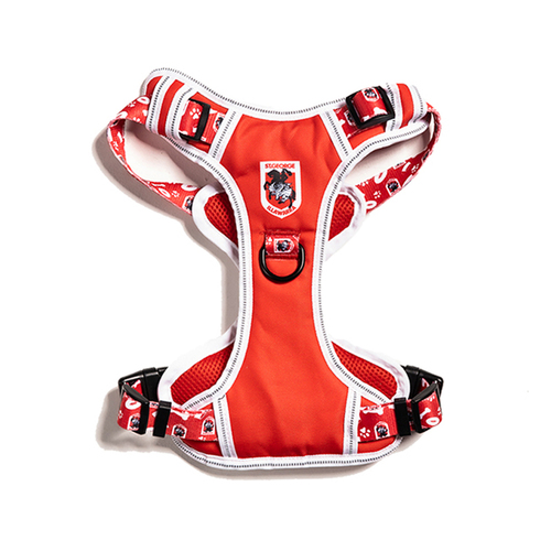 NRL St George Dragons Pet Dog Padded Harness Adjustable Vest L