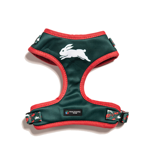 NRL South Sydney Rabbitohs Pet Dog Padded Harness Adjustable Vest S