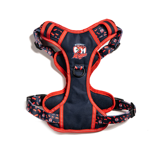 NRL Sydney Roosters Pet Dog Padded Harness Adjustable Vest L