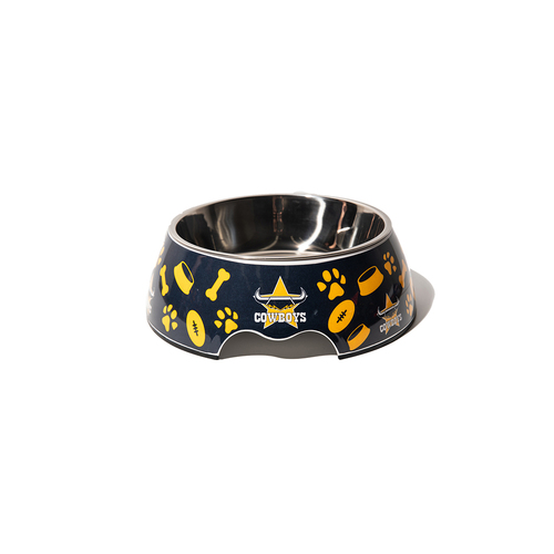 NRL North Queensland Cowboys Pet Pet Dog Water Drinking Food Bowl