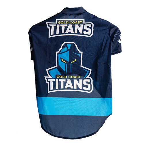 NRL Gold Coast Titans Pet Dog Sports Jersey Clothing L