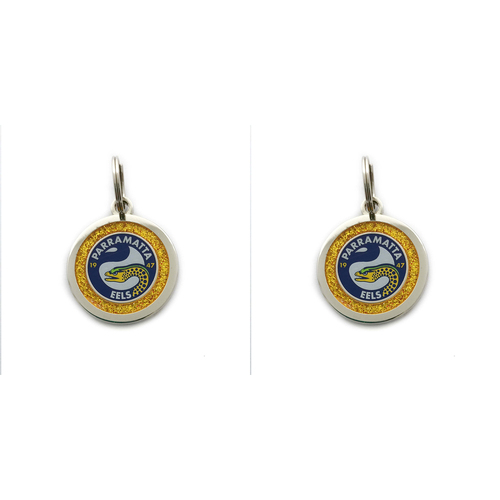 2PK The Stubby Club Parramatta Eels NRL Themed Pet Tag