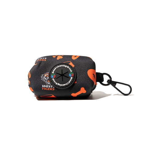 NRL Wests Tigers Pet Dog Poop Bag Holder/Dispenser