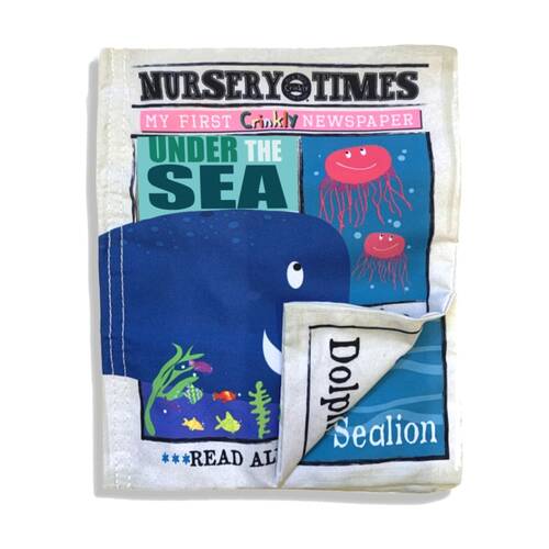 Jo Nics Crinkly Cloth Books Under The Sea Tactile Childrens Toy 3M+