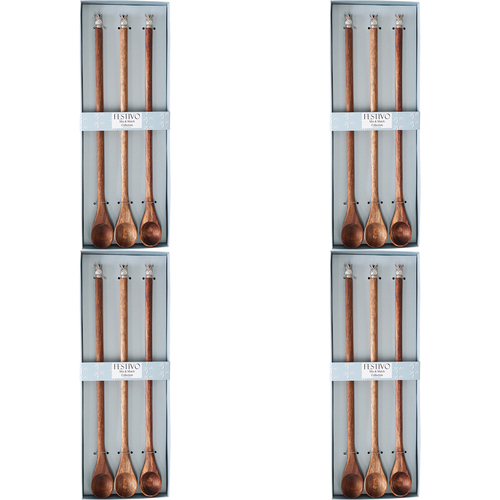 4x 3pc LVD Chef Tasting Spoons Pineapple Home Kitchen Serveware/Tableware