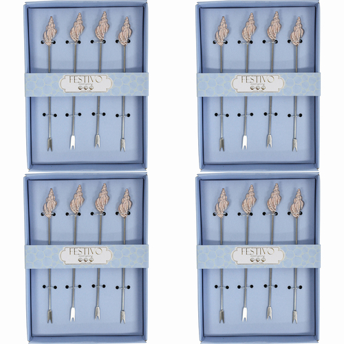 4x LVD Cocktail Pick 4pc Shell Home Kitchen Serveware/Tableware
