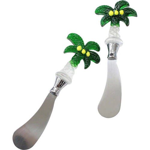 2pc LVD Stainless Steel Glass Spreader Charcuterie Cutlery Set 17cm Palm