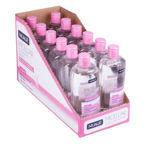 12x Nuage Micellar Cleansing Water 200ml Face Lips Makeup Remover