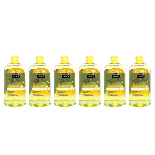 6x Nuage Micellar Cleansing Water Vitamin C 700ml Makeup Remover