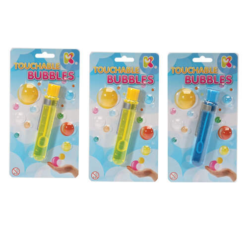 3PK Fumfings Novelty Touchable Bubbles 12cm - Assorted