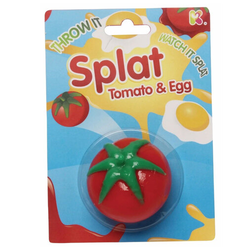 Fumfings Novelty Tomato & Egg Splat Ball 15cm - Assorted