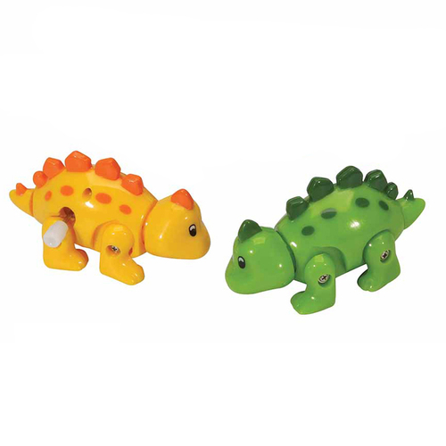 2PK Fumfings Novelty Clockwork Dinosaurs 8cm - Assorted