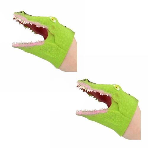 2PK Fumfings Animal Crocodile Hand Puppet 15cm - Assorted