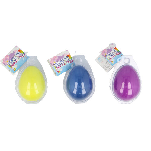 3PK Nurchums Small Unicorn Hatching Eggs 6cm - Assorted