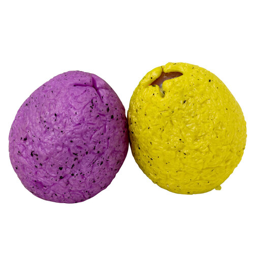 2PK Fumfings Novelty Squeezy Dino Eggs 8cm - Assorted