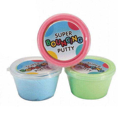 3PK Fumfings Novelty Super Bouncing Putty 9cm - Assorted
