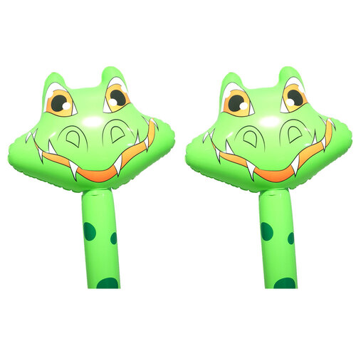 2PK Fumfings Novelty Bloonimals Inflatable Crocodile 1.4m